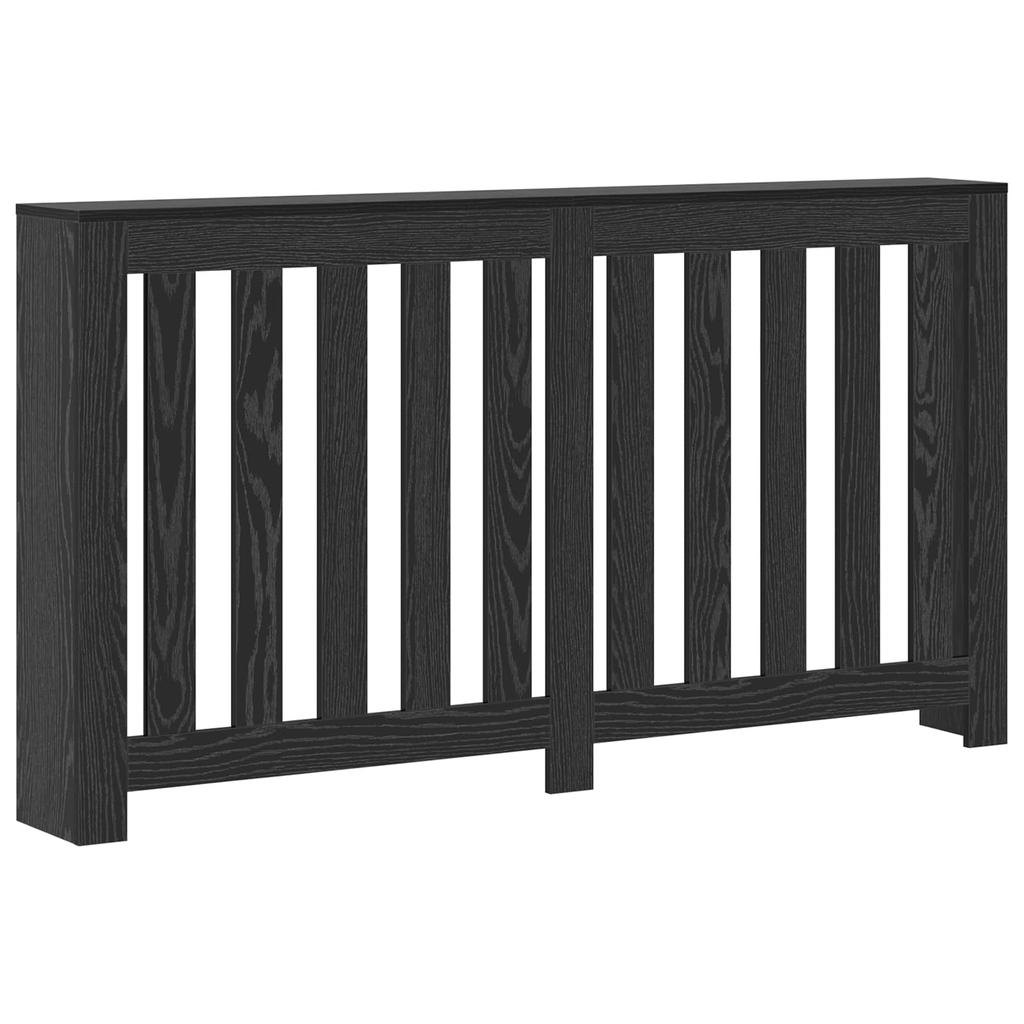 Radiator Cover Black Oak Look 149 x 20 x 82 cm