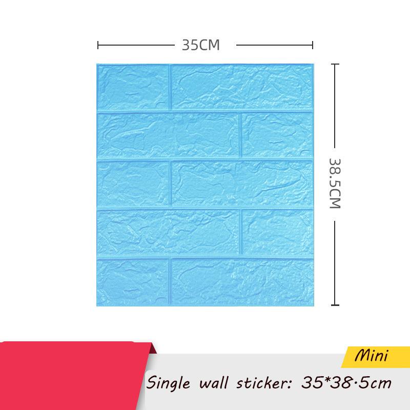 35*38.5cm 3D Wall Sticker Self Adhesive Panel Living Room Background Brick Waterproof Wallpapers Mural Bedroom DIY Decorative