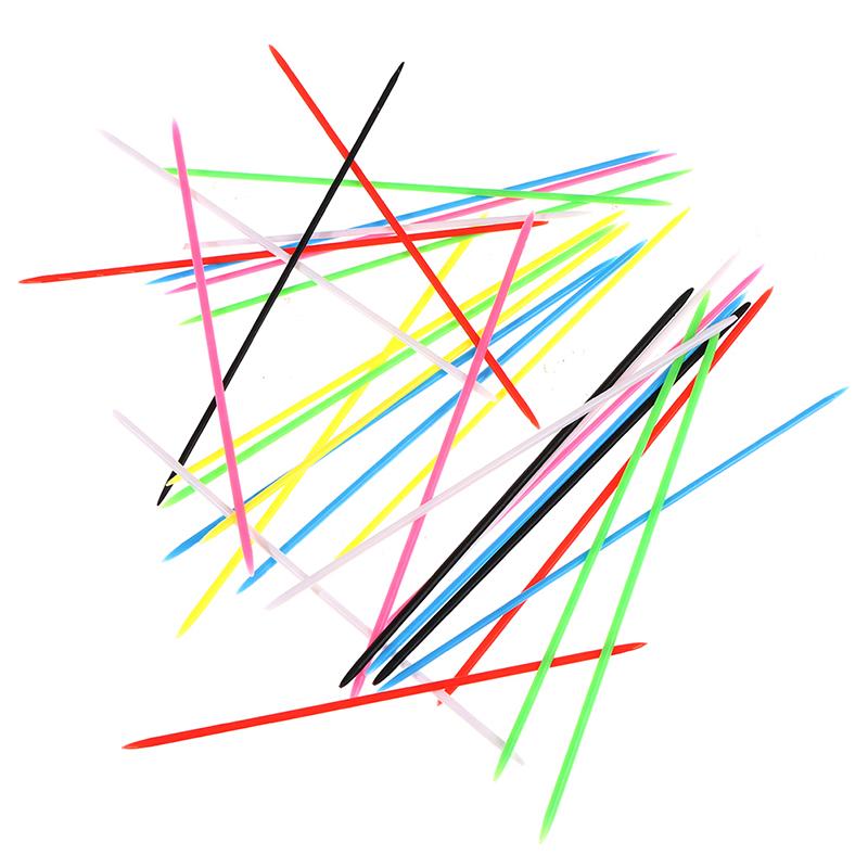 30Pcs Colorful Plastic Children Educational Mikado Spiel Pick Up Sticks