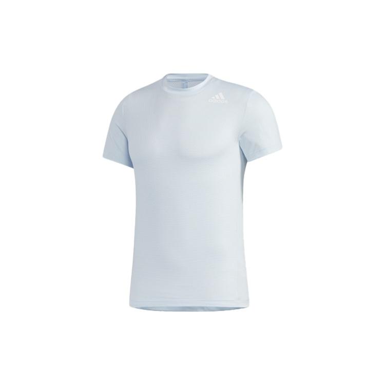 adidas Training Sports Short Sleeve Tee  Light Sky Blue  Men s GM5067 M