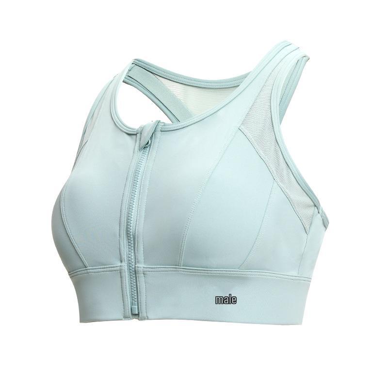 

Женский спортивный бюстгальтер с высокой степенью поддержки на молнии, с сеткой, ударопрочными чашками, больших размеров для йоги и бега. M+ (Height 160/ Cup 84A)