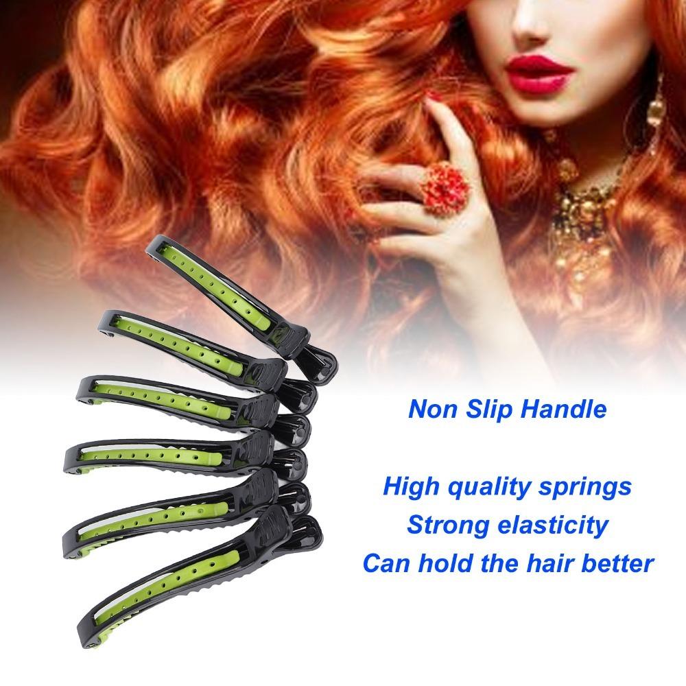6 PCS Lightweight Professional Hair Clip Portable Design Duckbill Hair Clip Home Salon