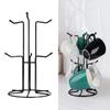 Heavy Duty Carbon Steel Mug Holder With 6 Hooks For Organized Kitchen Space Saving Storage Solution