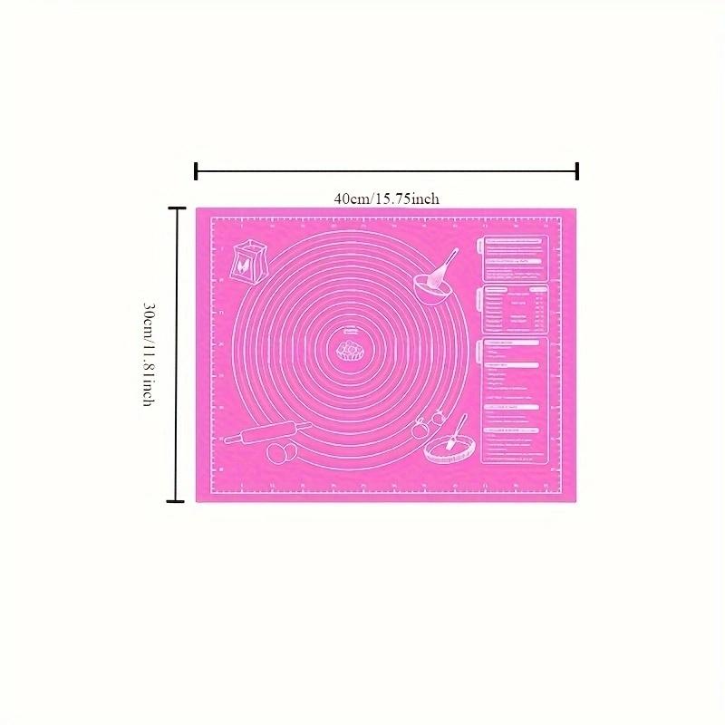 Silicone Baking Mat With Measurements,Large Non-Stick Kneading Dough Mat For Pastry Pizza,Eco-Friendly Kitchen Counter Protector