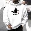 Mode Herrenbekleidung Katze Druck Lässige Sweatshirts Outdoor Fitness Sport Joggen Herren Hoodies Täglich Street Sportbekleidung Tops