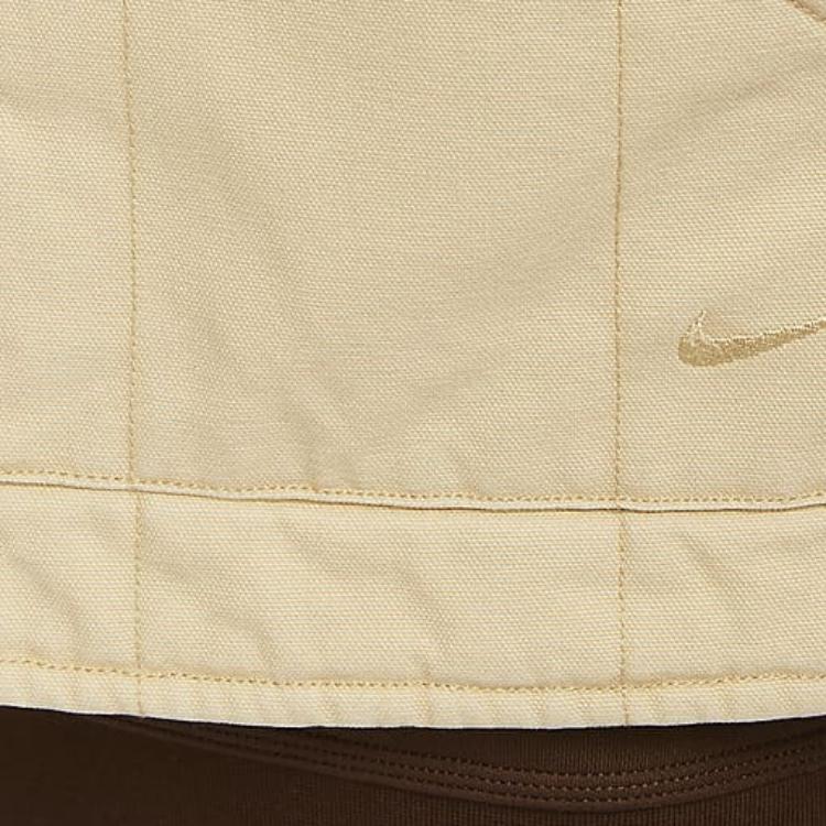 Nike Life Solid Color Zip Casual Sleeveless Vest Men Vests Sesame-Brown FQ1862-252