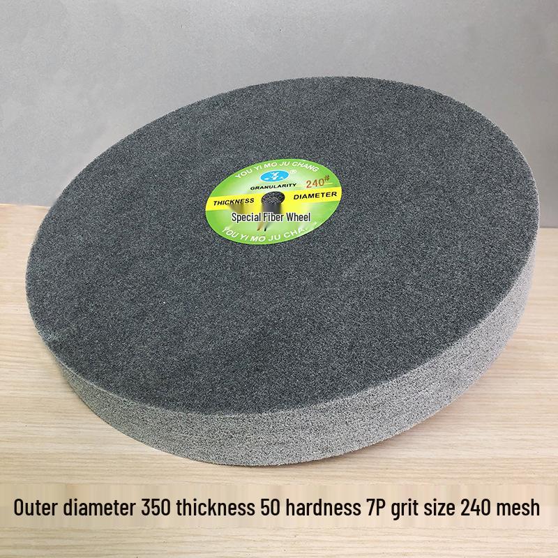Nylon Fiber Polishing Wheel for Metal & Stainless Steel - Compatible with Electric Motor Grinders, Sizes 150/200/300