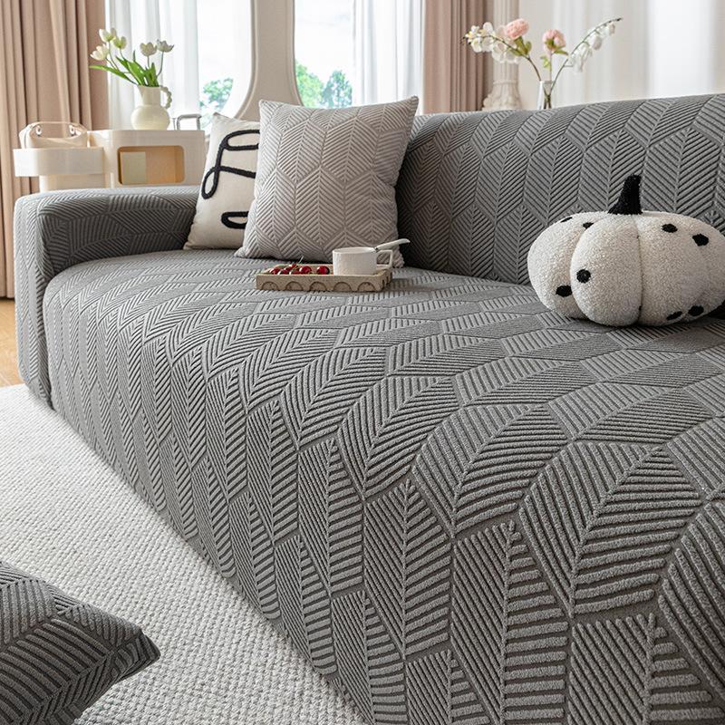 New High End Elastic Sofa Cover All Season Compatible Fixed Anti Slip All Inclusive and Cat Proof