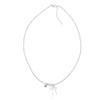 Bohomian Bow Necklace for Women Beaded Choker Necklaces Chain Bowknot Neckwear Wedding Party Jewelry Gift