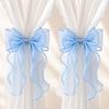 French Bow Curtain Tie, Pink and Blue Gauze Curtain Decoration, Ribbon, Living Room, Bedroom, Princess Style, Tie Rope, Wedding Decoration