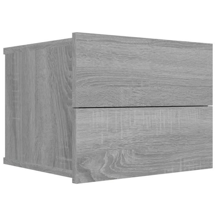 VidaXL Bedside Table Sonoma Grey 40x30x30 Cm Engineered Wood815413