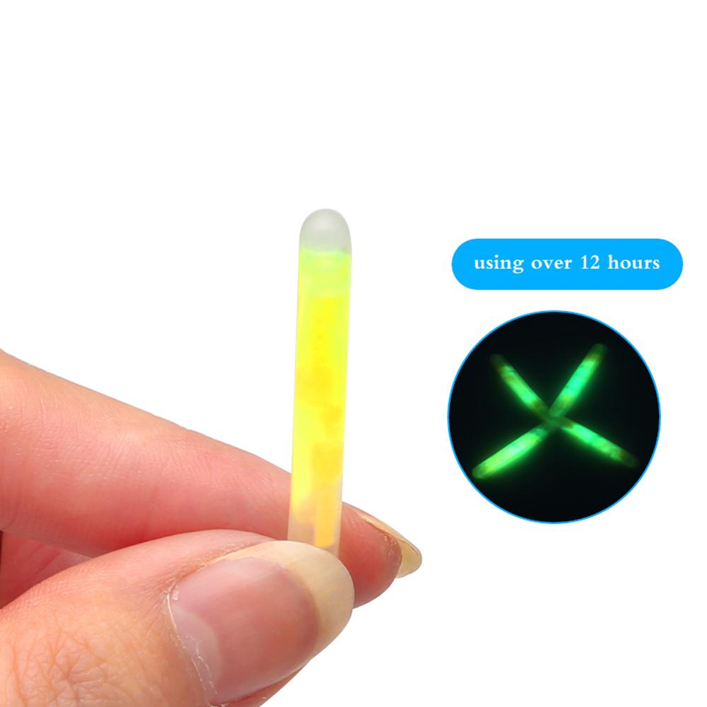 50Pcs Luminous Fishing Float Fireflies Fishing Float Fluorescent Lightstick Night Float Rod Lights Dark Glow Stick Tools