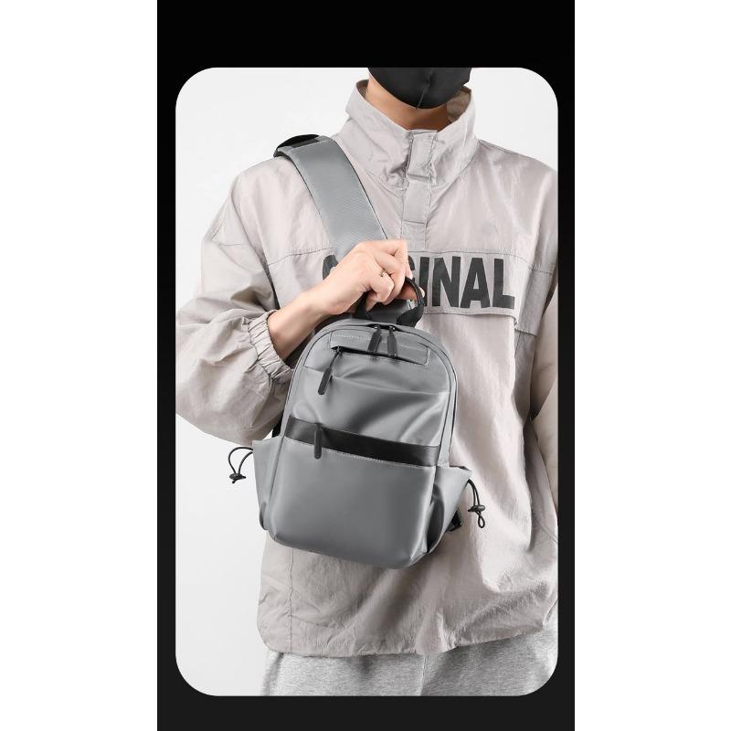 

Новый стиль, мужской деловой рюкзак, нейлоновый сплошной цвет, большая вместимость, студенческий школьный рюкзак, дорожный рюкзак в продаже серый