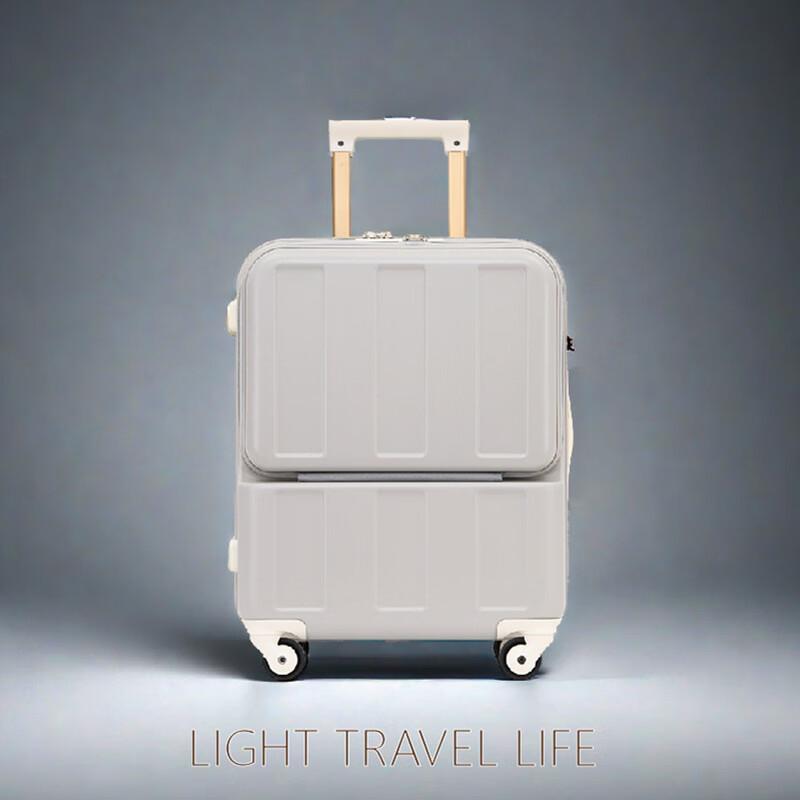 Right Hand Luggage Japanese Style Front-Opening Spinner Suitcase 24 inches