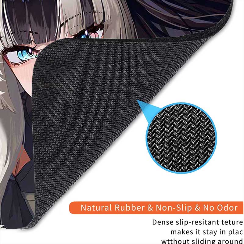 Anime Kawii Standard Mouse Pad Virtual Idol Gamer Mouse Mat J_Juufuutei Small Gaming Mousepad Travel Mouse Mat Non-Slip Mousemat