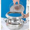 Stainless Steel Fryer 1PC Household Double Bottom Oil Saving Temperature Control Gas Induction Cooker Special Kitchen Supplies