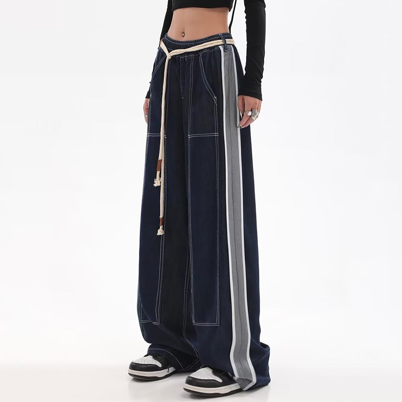 

Осенние женские джинсы с вышивкой Love, прямые, свободные, универсальные, с высокой талией, узкие, широкие длинные брюки для модных женщин