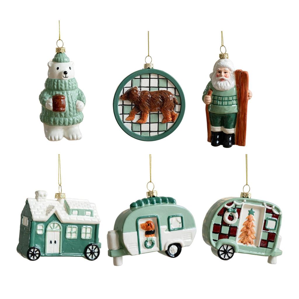 Christmas Ornament Figure Shape Christmas Ornament Christmas Hanging Ornament for Outdoor Decoration Festive Celebration