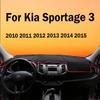For Kia Sportage 3 2010 2011 2012 2013 2014 2015 Car Dashboard Covers Avoid Light Pad Sun Shade Anti-UV Carpets Mat Accessories