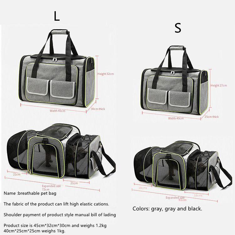 Cat Bags Can Be Folded To Expand The Pet Bag. Portable Car Pet Handbag Breathable Dog Bag.