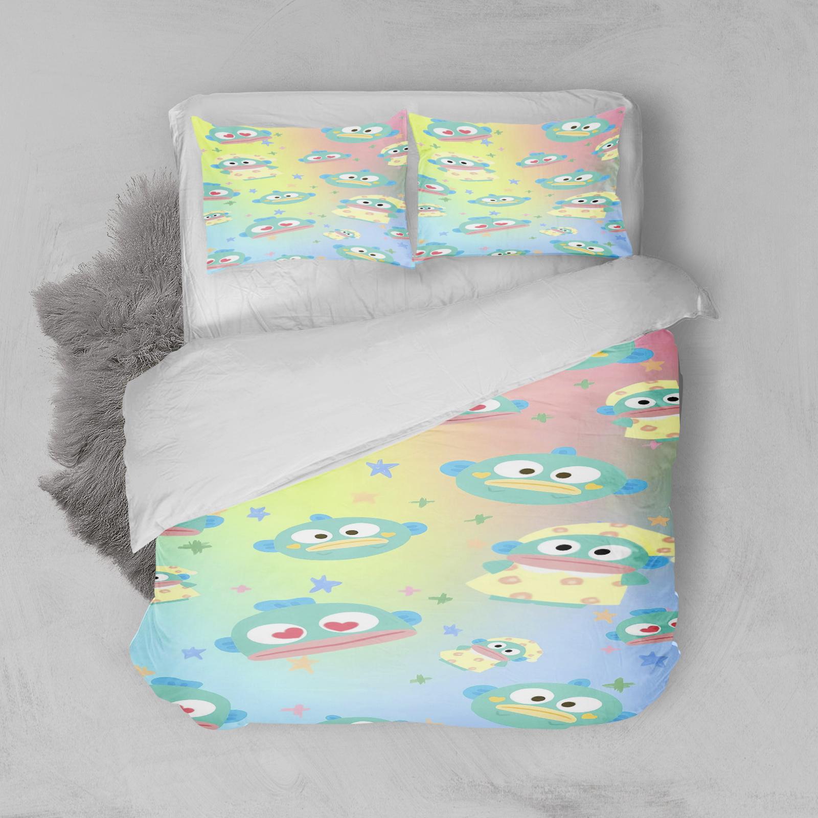 

Hangyodon Baby Soft durable Quality Duvet Cover Carton Anime Warm Comforter Beding 3d Children S Pilowcase Children Kids Beding Set Holiday Gifts 135*200cm Eu-Single