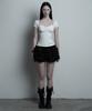 ILLIO White Giselle Gathered Top
