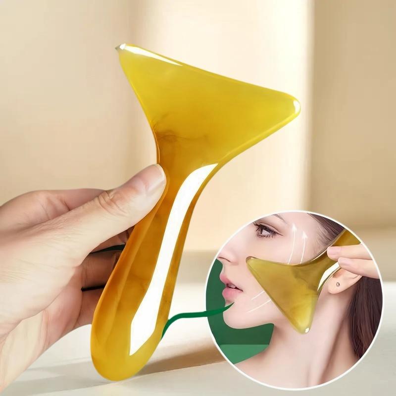 1Pcs Triangle Shaped Beauty Guasha Massage Board Resin Acupuncture Shiatsu Tool Facial And Full Body Universal Tired Relax