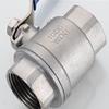 304 Stainless Steel Two-Piece Internal Thread Ball Valve