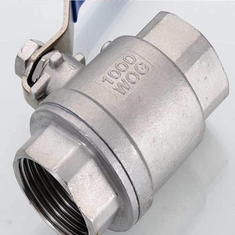 304 Stainless Steel Two-Piece Internal Thread Ball Valve