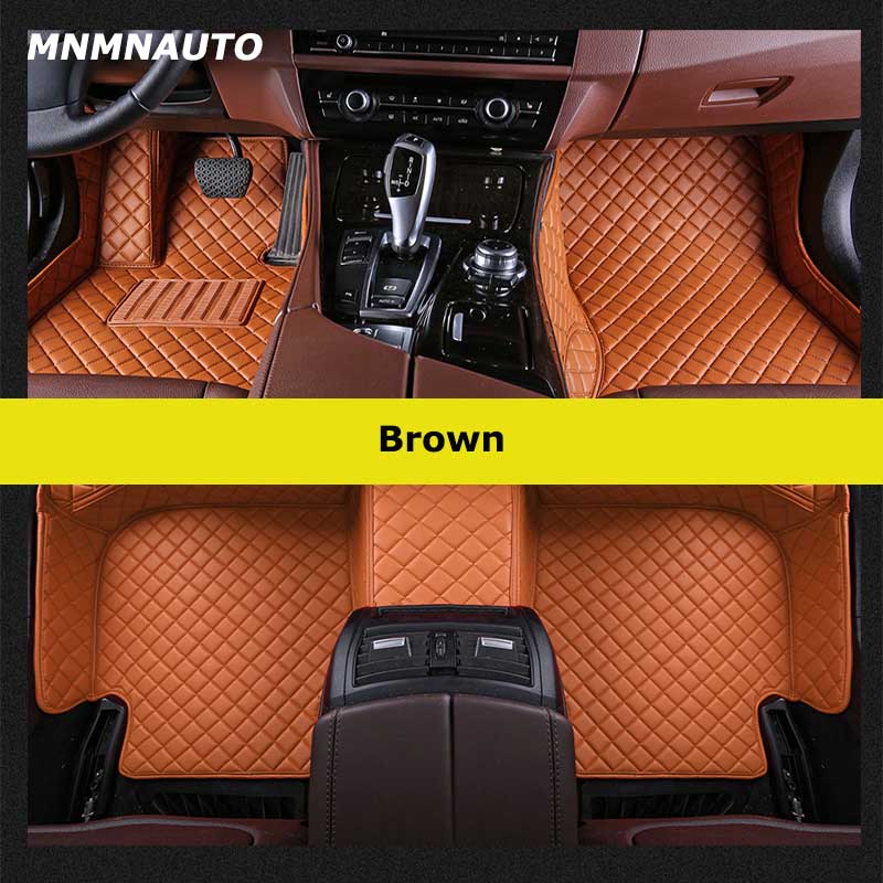 

MNMNAUTO Custom Car Floor Mats For Mercedes Benz CLA X117 X118 C117 Auto Carpets Foot Coche Accessorie 2013-2019 коричневый