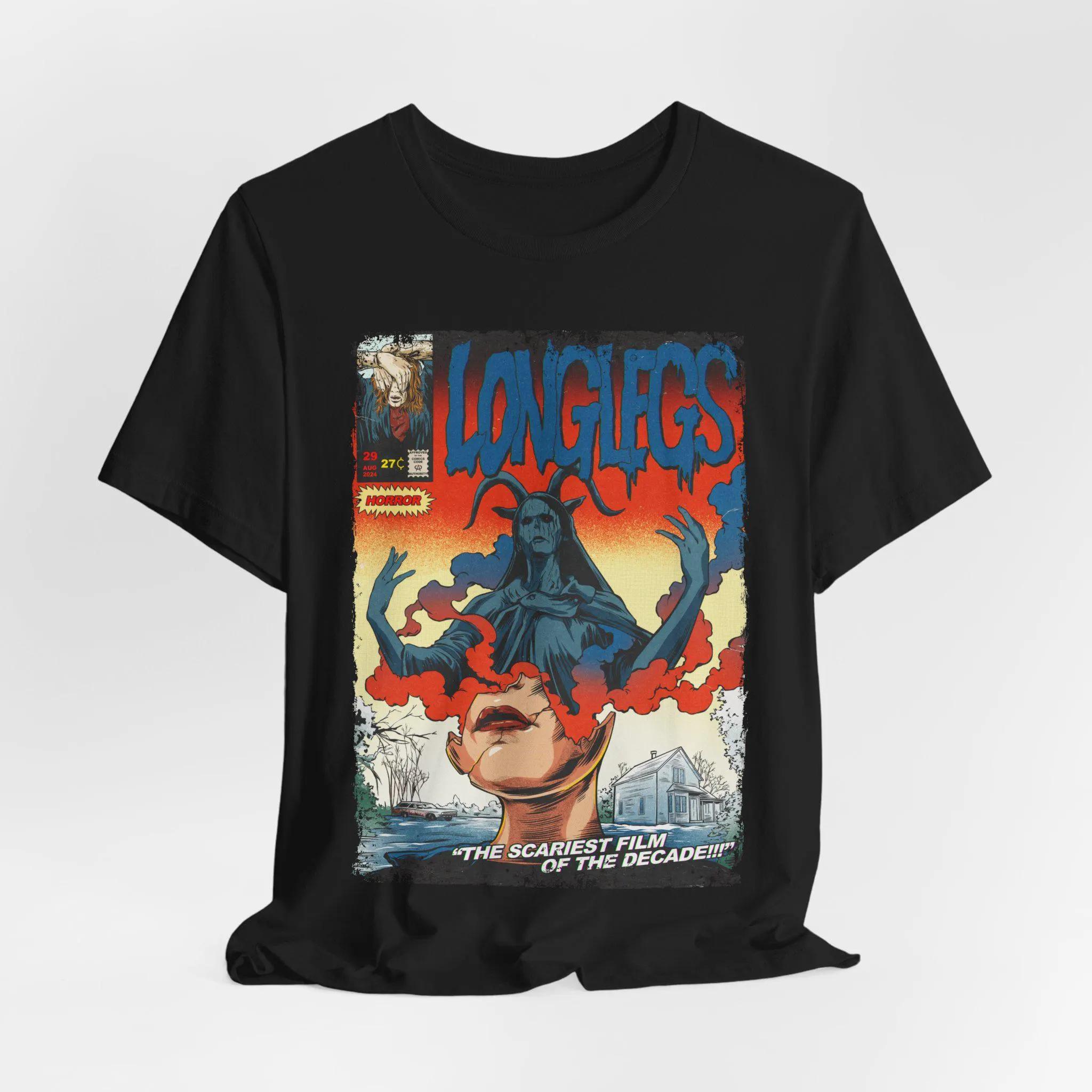 Aesthetic Longleg Movie Tshirt Street Fashion Outfit Tshirt Printed Pattern Tshirt Horror Movie Fan Gift S