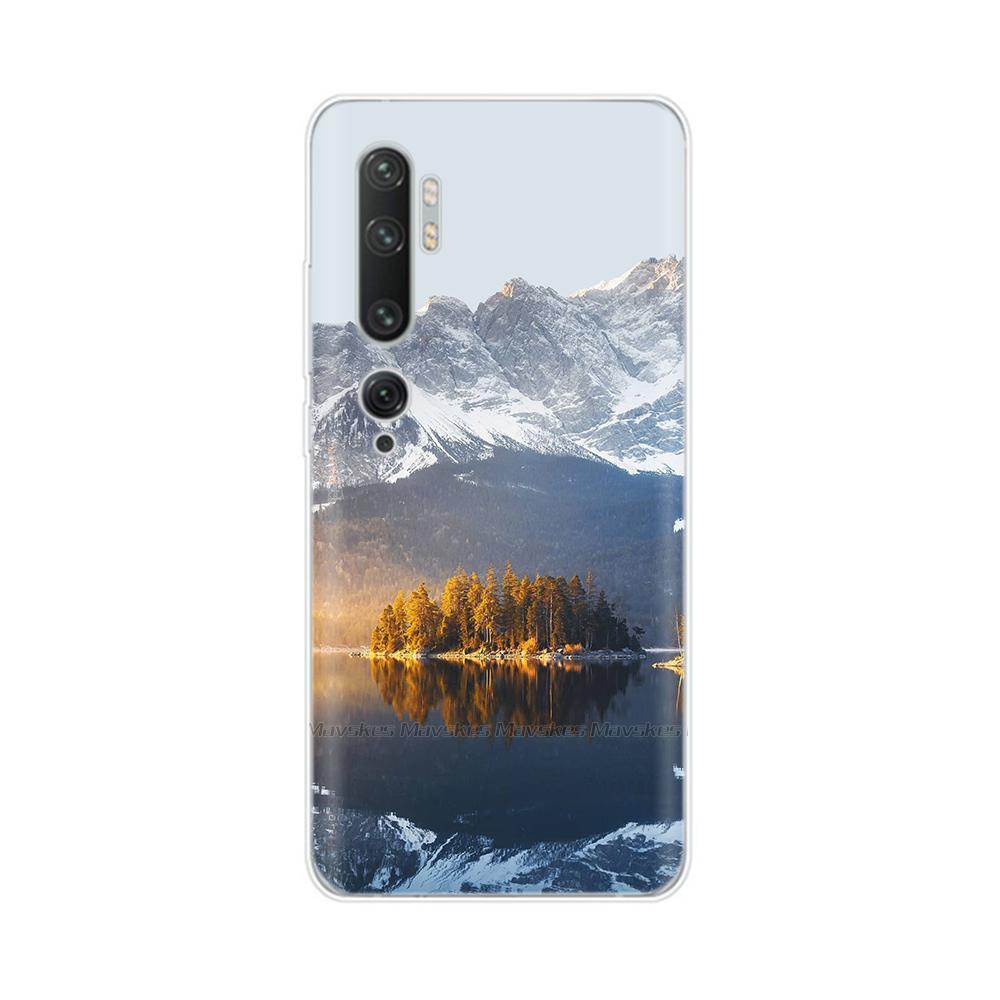 For Xiaomi Mi Note 10 Case Cute Painted Soft Silicone Back Cover For Xiaomi Mi Note10 Pro Lite 10lite Clear Phone Cases Fundas