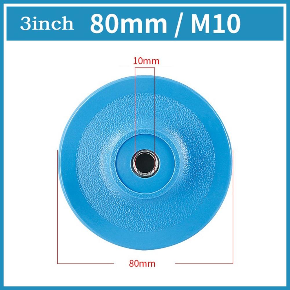 3 4in Disc Backing Pad Sandpaper Disco Soporte Pad Hook-Loop Plate
