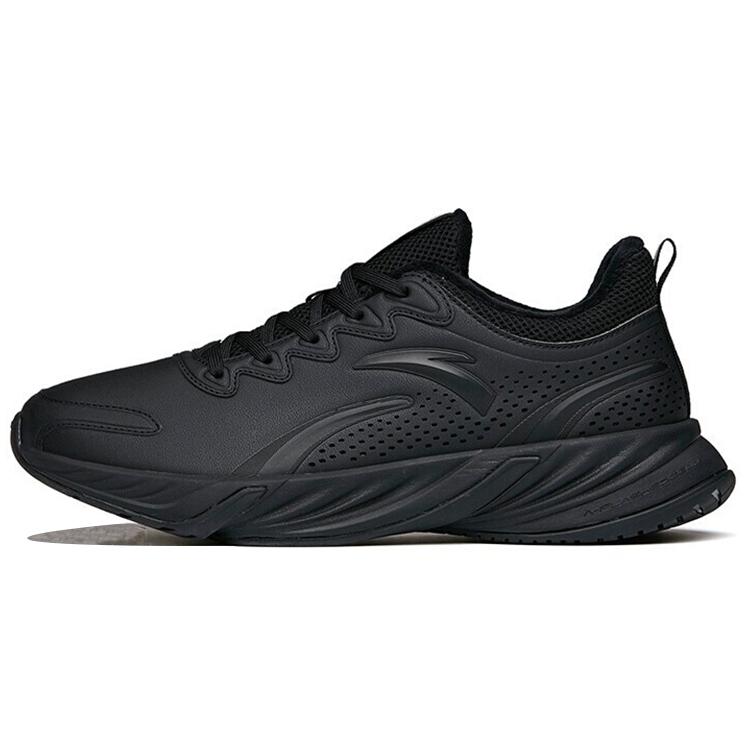 New Anta Running Collection Slip Resistant, Abrasion Resistant, Lightweight, Thermal Low Top Running Shoes Men's Black 112145523-9