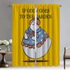 Oddy Curtains for Living Room Curtain Kitchen Curtains 2 Pieces Shades Partition Tulle for Bedroom Halloween Decoration Blackout