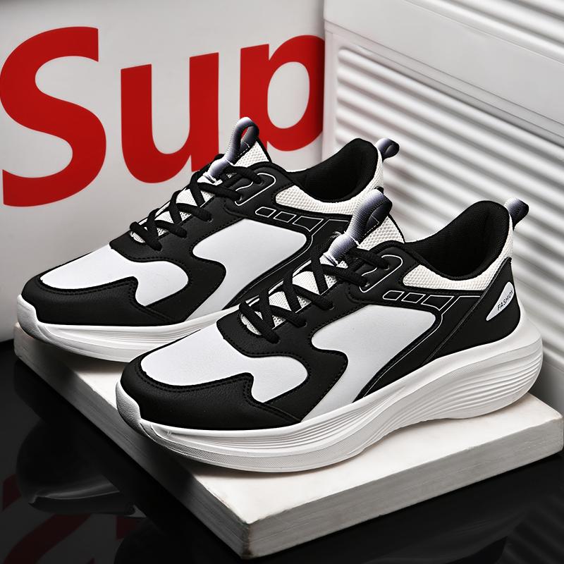 Autumn New Microfiber Leather Waterproof Sports Shoes Leather Surface Lightweight Soft Sole Shock Absorption Running Shoes Casual Shoes