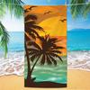 Toalla de Playa con Estampado de Palmeras, Impresión Digital Fina de Secado Rápido Anti-Arena Microfibra Ligera para Nadar, Yoga, Viajes, Gimnasio, Regalo