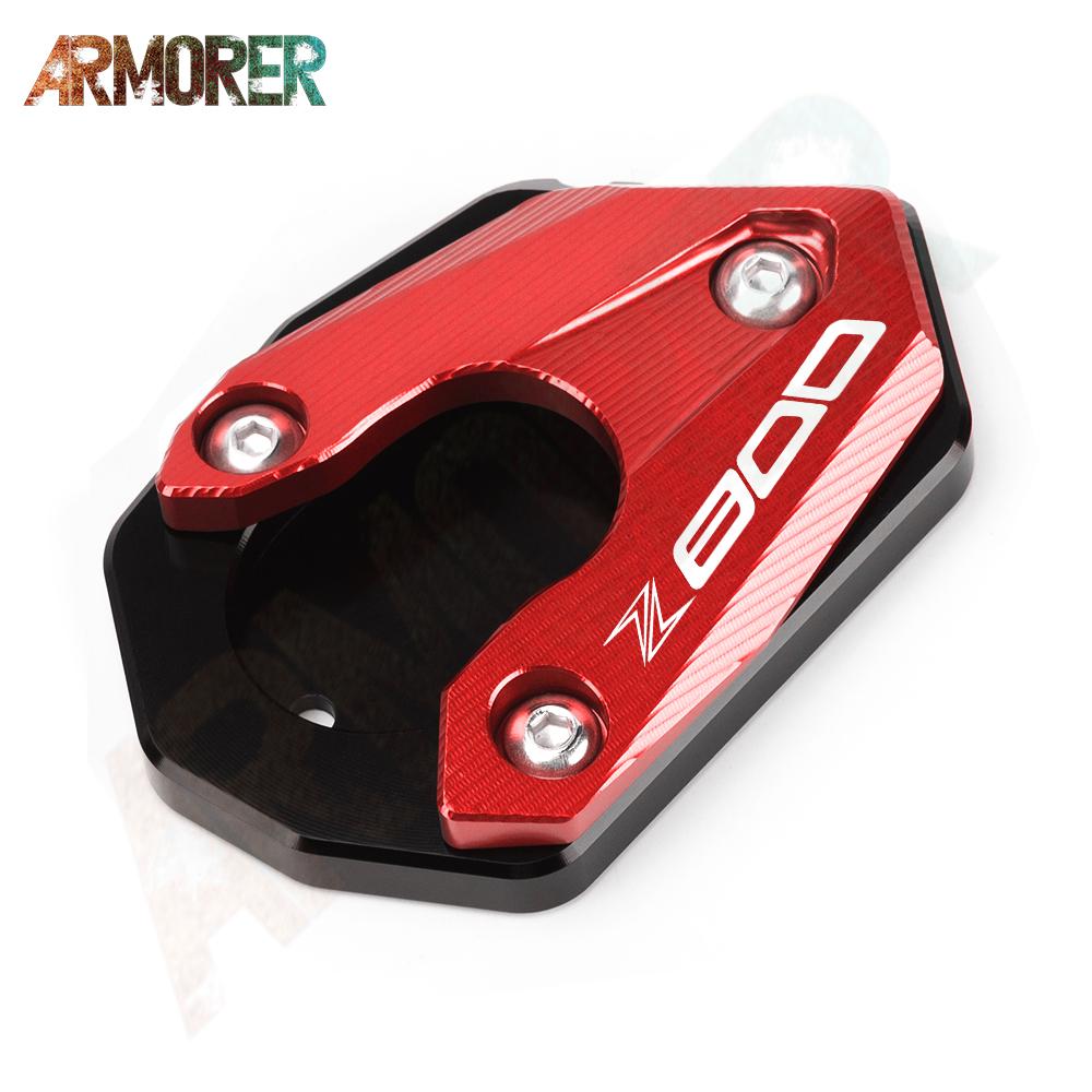 Kickstand Side Stand Extension Pad Support Plate Motorcycle Accessories For Kawasaki Z 800 900 Z800 13 - 16 Z900 Z 900 17 -