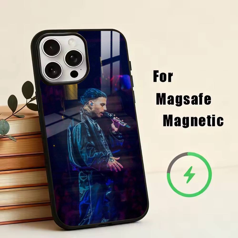 

Singer Rauw Alejandro-RA Phone Case For iPhone17,16,15,14,13,12,11 Plus,Pro Magnetic with Magsafe Wireless Charging iPhone16PRO