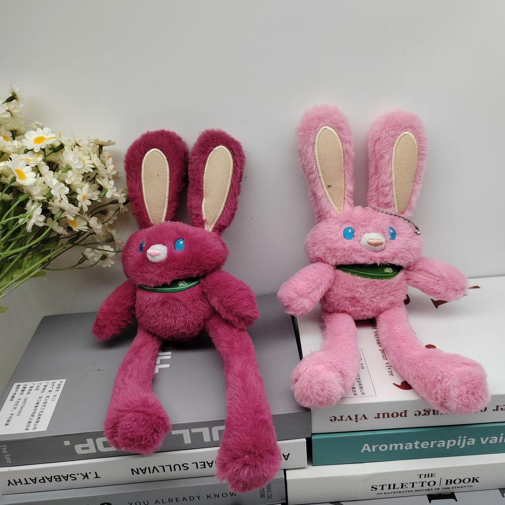 Creative Cartoon Cute Girl Internet Celebrity Pulling Rabbit Plush Doll Buckle Gift Bag Girl Heart Pendant