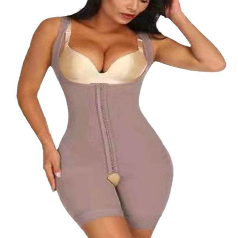 European & American Lace Body Shaping One-Piece: Hook-and-Eye Closure, Abdominal Tightening, Butt Lifting, Tight Fit, Sculpting Underwear with Bra.