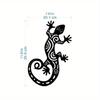 Metal Gecko 3D Wall Art Lizard Silhouette Home Decor Bedroom Living Room