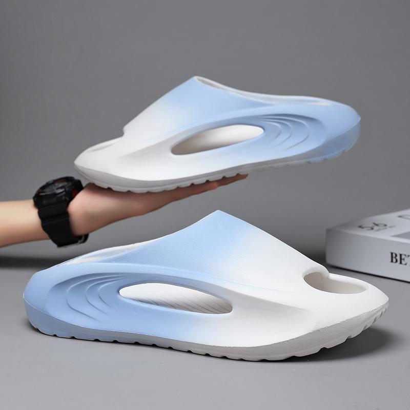 Fashion Comwarm New Men's Summer Sports Sandals Fashion Thick Sole EVA Slippers Soft Hollow Unisex Leisure Sandals Non-slip Beach Shoes