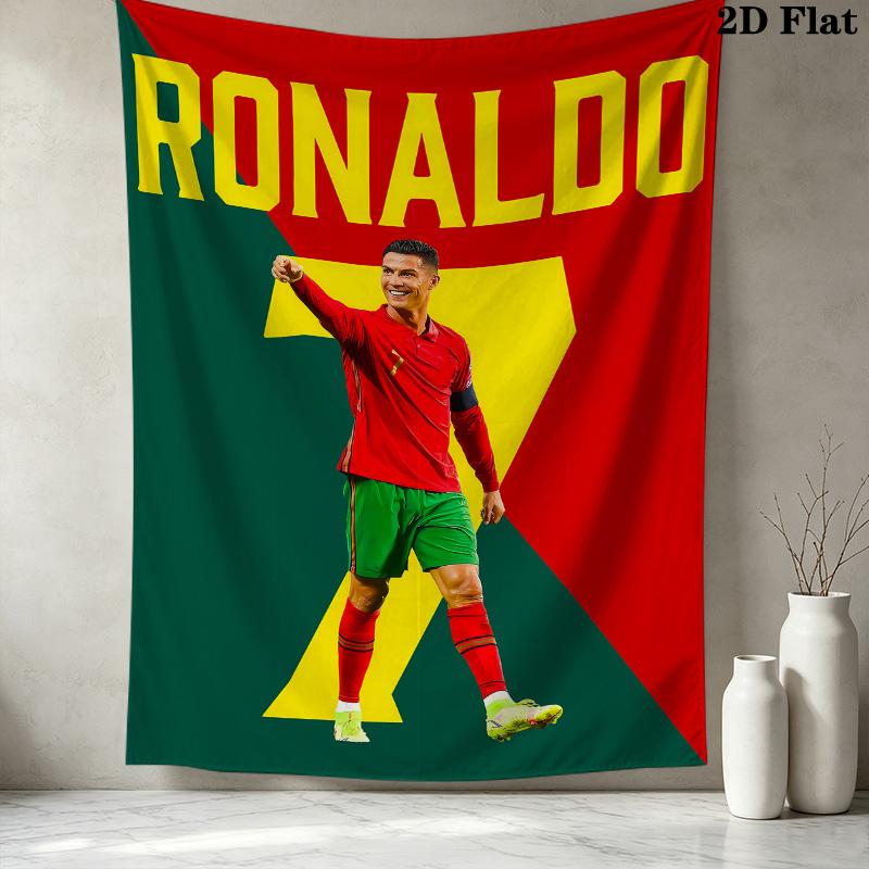 Cr7 Wall Tapestry Aesthetic Wall Hanging Printed Fabric Blanket Decorative Tapestries For Bedroom Living Room Home Decor