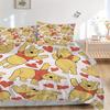 3-teiliges Set Pooh Herzen1 Stück Bettbezug+2 Stück Kissenbezug, ohne Füllung, bedruckte Bettwäsche, Ganzjahres-Schlafzimmer-Ausstattung028