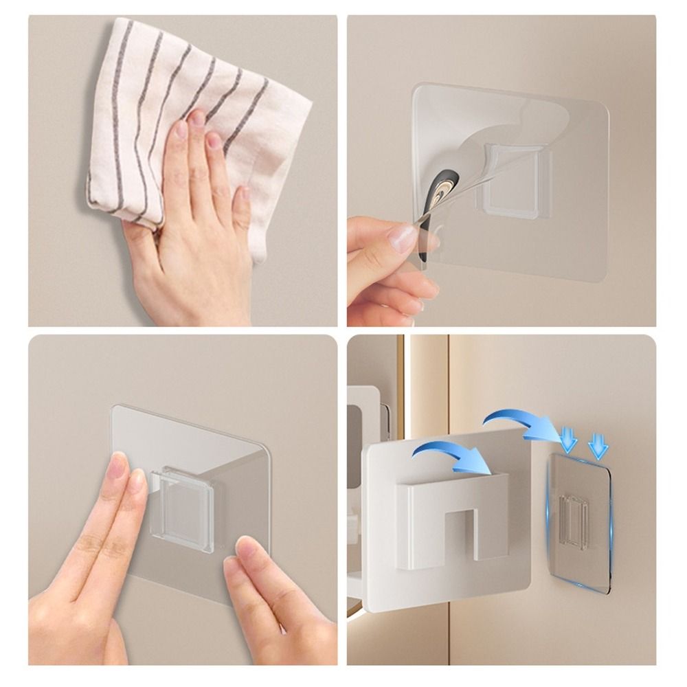 Space Aluminium Hair Dryer Holder Wall Mounted Hairdryer Stand Toilet Blower Holder  Bathroom