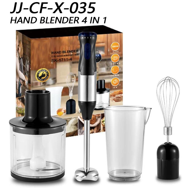 Dongfang HOME 4 In 1 Elektrische Staafmixer Handheld Mixer 1000W Roestvrijstalen Mes Groente Vlees Onderdompeling Eiergarde Sapcentrifuge