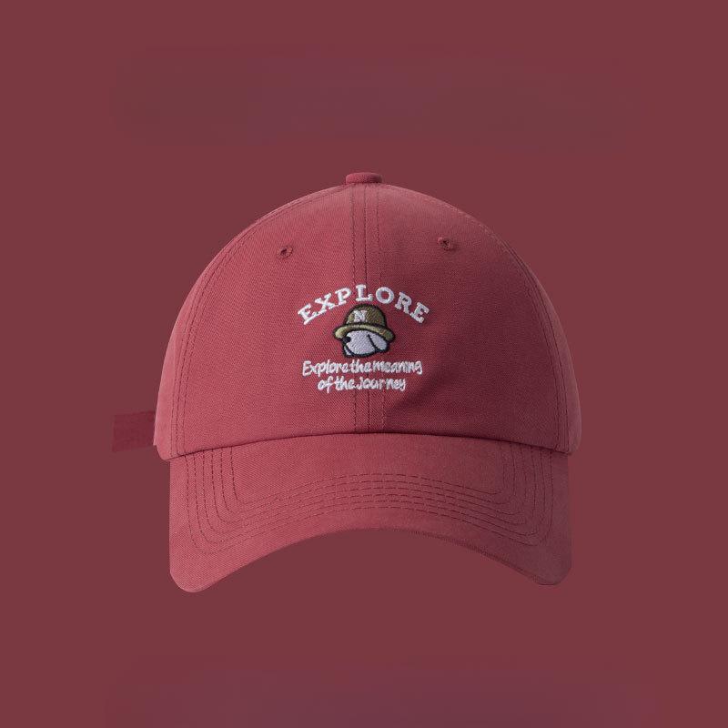 Spring New High end Letter Embroidered Baseball Cap Korean Version Versatile Face Showing Small Fashionable Commuter Baseball Hat for Women