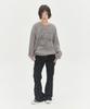 VIDEO JOCKEY Wing Knit Sweater [Charcoal]