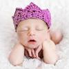 Cute Newborn Baby Girl Boy Crochet Crown Tiara Headband Knitted Headwear